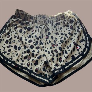 Champion Women's Tan and Black Athletic Shorts